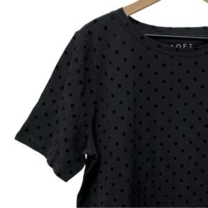 LOFT Black Polka Dot Women's Top